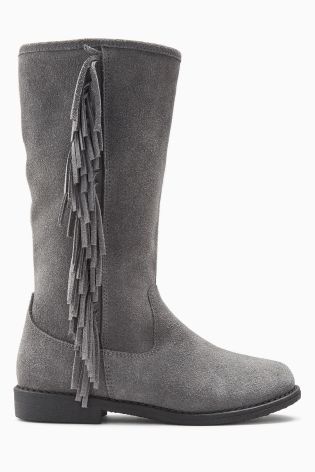 Fringe Long Boots (Older Girls)